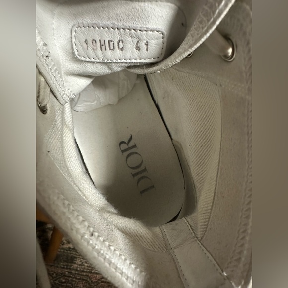 Dior B23 High-Top Sneakers Leopard Canvas Print Unisex Size 41 Women’s 10 RARE - Picture 8 of 14